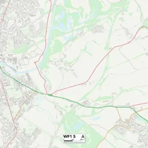 Wakefield WF1 5 Print Map Sector Wakefield WF1 5 Print Map Sector