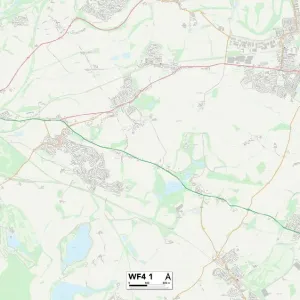Wakefield WF4 1 Postcode Sector Print Map Wakefield WF4 1 Postcode Sector Print Map