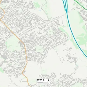 Wakefield WF5 0 Print Map Sector Wakefield WF5 0 Print Map Sector