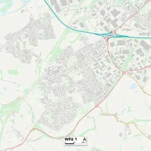 Wakefield WF6 1 Postcode Sector Print Map Wakefield WF6 1 Postcode Sector Print Map