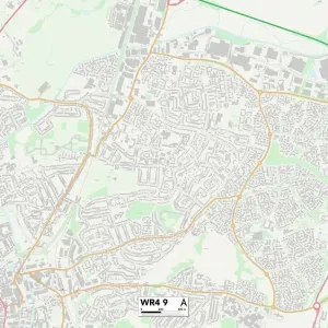Worcester WR4 9 Print Map Sector Worcester WR4 9 Print Map Sector