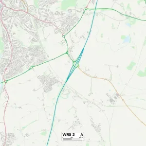 Worcester WR5 2 Postcode Sector Print Map Worcester WR5 2 Postcode Sector Print Map