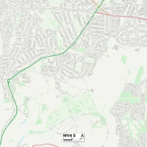 Wolverhampton WV4 5 Print Map Sector Wolverhampton WV4 5 Print Map Sector