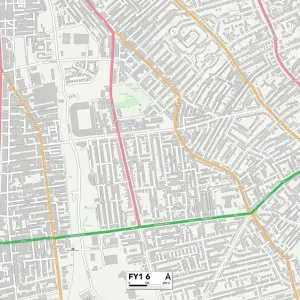 Blackpool FY1 6 Postcode Sector Print Map Blackpool FY1 6 Postcode Sector Print Map