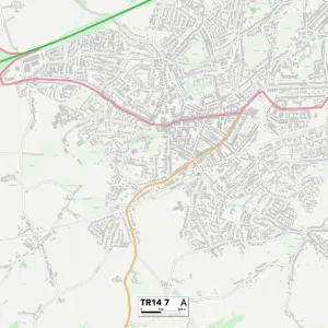 Cornwall TR14 7 Map Cornwall TR14 7 Map