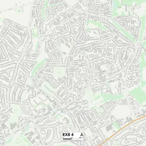 Exeter EX8 4 Print Map Exeter EX8 4 Print Map