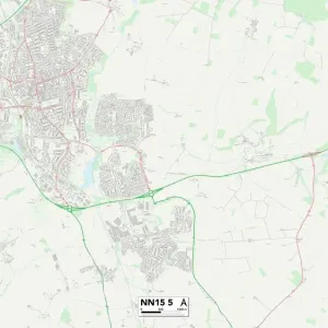 Kettering NN15 5 Postcode Sector Print Map Kettering NN15 5 Postcode Sector Print Map