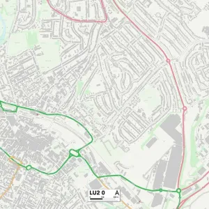 LU2 0 Print Map of Luton Postcode Sector LU2 0 Print Map of Luton Postcode Sector