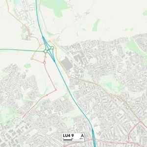 Luton LU4 9 Print Map Postcode Sector Luton LU4 9 Print Map Postcode Sector