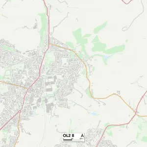 Oldham OL2 8 Print Map Sector Oldham OL2 8 Print Map Sector