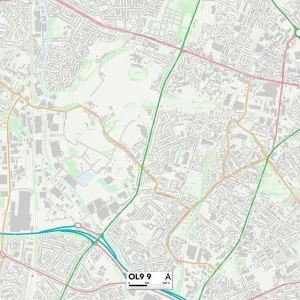 Oldham OL9 9 Print Map Sector Oldham OL9 9 Print Map Sector