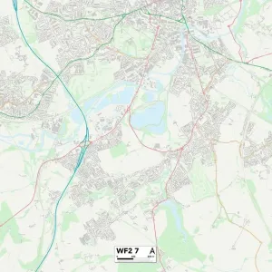 Wakefield WF2 7 Print Map Sector Wakefield WF2 7 Print Map Sector