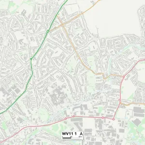 Wolverhampton WV11 1 Print Map Sector Wolverhampton WV11 1 Print Map Sector