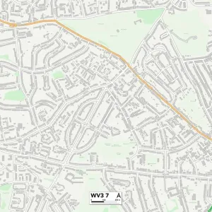Wolverhampton WV3 7 Print Postcode Sector Map Wolverhampton WV3 7 Print Postcode Sector Map