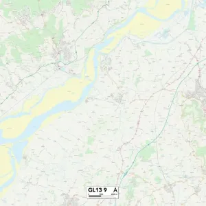GL13 9 Print Map of Gloucester Area GL13 9 Print Map of Gloucester Area