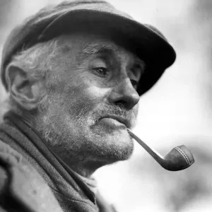 Print of an Old Man Smoking a Pipe Print of an Old Man Smoking a Pipe