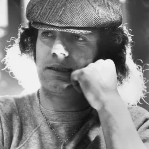Brian Johnson, cantante del gruppo rock AC / DC. (marzo 1983) Brian Johnson, cantante del gruppo rock AC / DC. (marzo 1983)