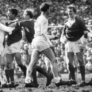FA Cup Semi Final match at Hillsborough. Leeds United 0 v Manchester United 0 FA Cup Semi Final match at Hillsborough. Leeds United 0 v Manchester United 0