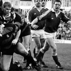 Giocatore di rugby di Llanelli David Fox. 27 marzo 1988 Giocatore di rugby di Llanelli David Fox. 27 marzo 1988