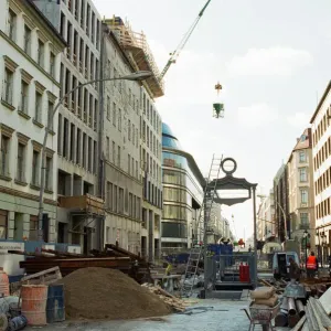 Construction Work, East Berlin Print, 7th April 1995 Construction Work, East Berlin Print, 7th April 1995
