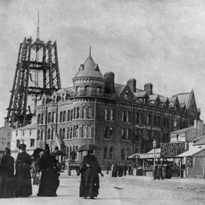 Blackpool Tower Under Construction Print, circa 1892-1894 Blackpool Tower Under Construction Print, circa 1892-1894