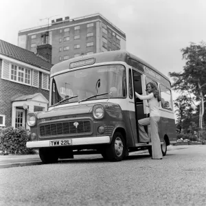 Print of Dial-a-Bus service in Harrogate, West Yorkshire Print of Dial-a-Bus service in Harrogate, West Yorkshire
