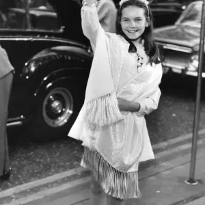Fionas Fullertons Schauspielerinkind erscheint bei der Filmpräsentation im Alter von elf Jahren am 4. Juni 1969. Fionas Fullertons Schauspielerinkind erscheint bei der Filmpräsentation im Alter von elf Jahren am 4. Juni 1969.