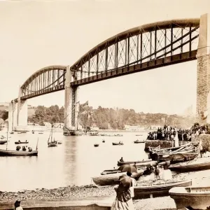 Photographie du Pont Royal Albert, c1870. Photographie du Pont Royal Albert, c1870.