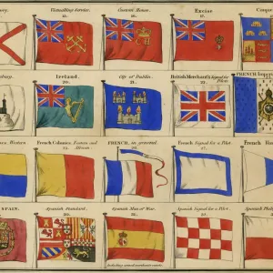 Drucke von Flagge Bilder Zur Allgemeinen Maritimen Geschichte Drucke: Flaggen
