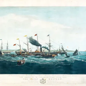 The SS Great Western Print: Bristol Maiden Voyage 1838