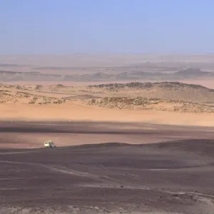 Desert 4x4 Vehicle Print in Namibian Sand Dunes