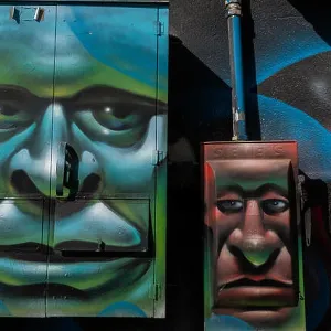 Albuquerque Downtown Graffiti Art Print