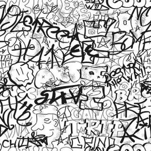 Diseño de pared mural sin fin.
