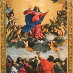 Assumption of the Virgin; work of Titian. Church of Santa Maria Gloriosa dei Frari, Venice Assumption of the Virgin; work of Titian. Church of Santa Maria Gloriosa dei Frari, Venice