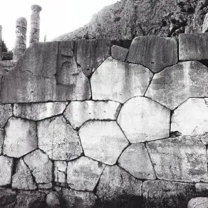 Base of the Temple of Apollo, Delphi Base of the Temple of Apollo, Delphi