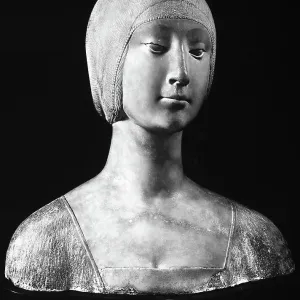 Bust portraying the duchess Isabel of Aragon. Sculpture by Francesco Laurana and preserved in the Regional Gallery of Sicily, Palermo Bust portraying the duchess Isabel of Aragon. Sculpture by Francesco Laurana and preserved in the Regional Gallery of Sicily, Palermo