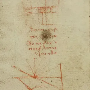 Notes on hydraulics, writings from the Codex Forster III, c.23v, by Leonardo da Vinci, housed in the Victoria and Albert Museum, London Notes on hydraulics, writings from the Codex Forster III, c.23v, by Leonardo da Vinci, housed in the Victoria and Albert Museum, London
