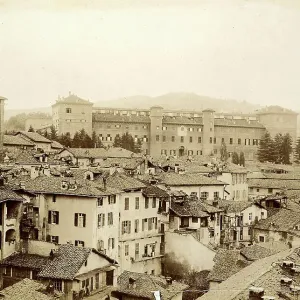 Panorama von Moncalieri mit dem Schloss