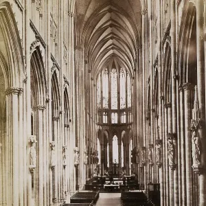 View of the nave of Cologne Cathedral View of the nave of Cologne Cathedral