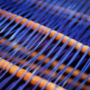 Blue Thread Weaving Print Blue Thread Weaving Print