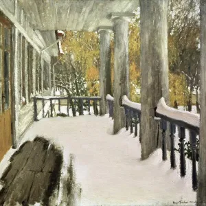September Snow Print by Igor Grabar