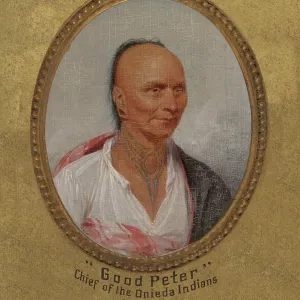 Good Peter Oneida Indian Chief Print Good Peter Oneida Indian Chief Print