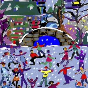 Eiskunstlerinnen II von Ong Eiskunstlerinnen II von Ong