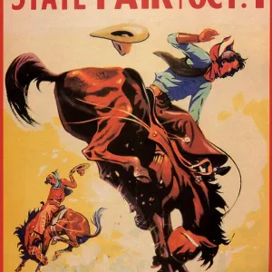 Rodeo at State Fair Print Rodeo at State Fair Print