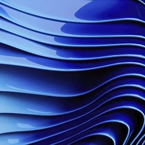 Abstract Blue Waves Print - Dynamic Modern Art Abstract Blue Waves Print - Dynamic Modern Art