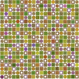 Handmade Summer Floral Print Square Mosaic Handmade Summer Floral Print Square Mosaic