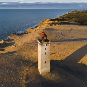 Aerial View Print of Rubjerg Knude Lighthouse, Denmark