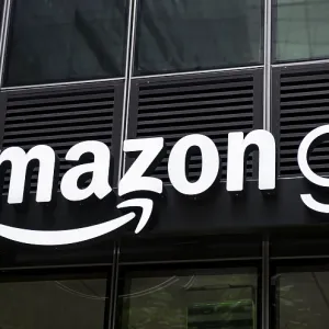 Amazon Go Lettering Print on Building Facade, Seattle, USA Amazon Go Lettering Print on Building Facade, Seattle, USA