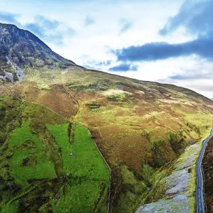 Colores de otoño sobre Mach Loop desde un dron.