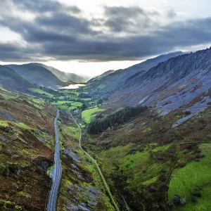 Colores de otoño sobre Mach Loop desde un dron.